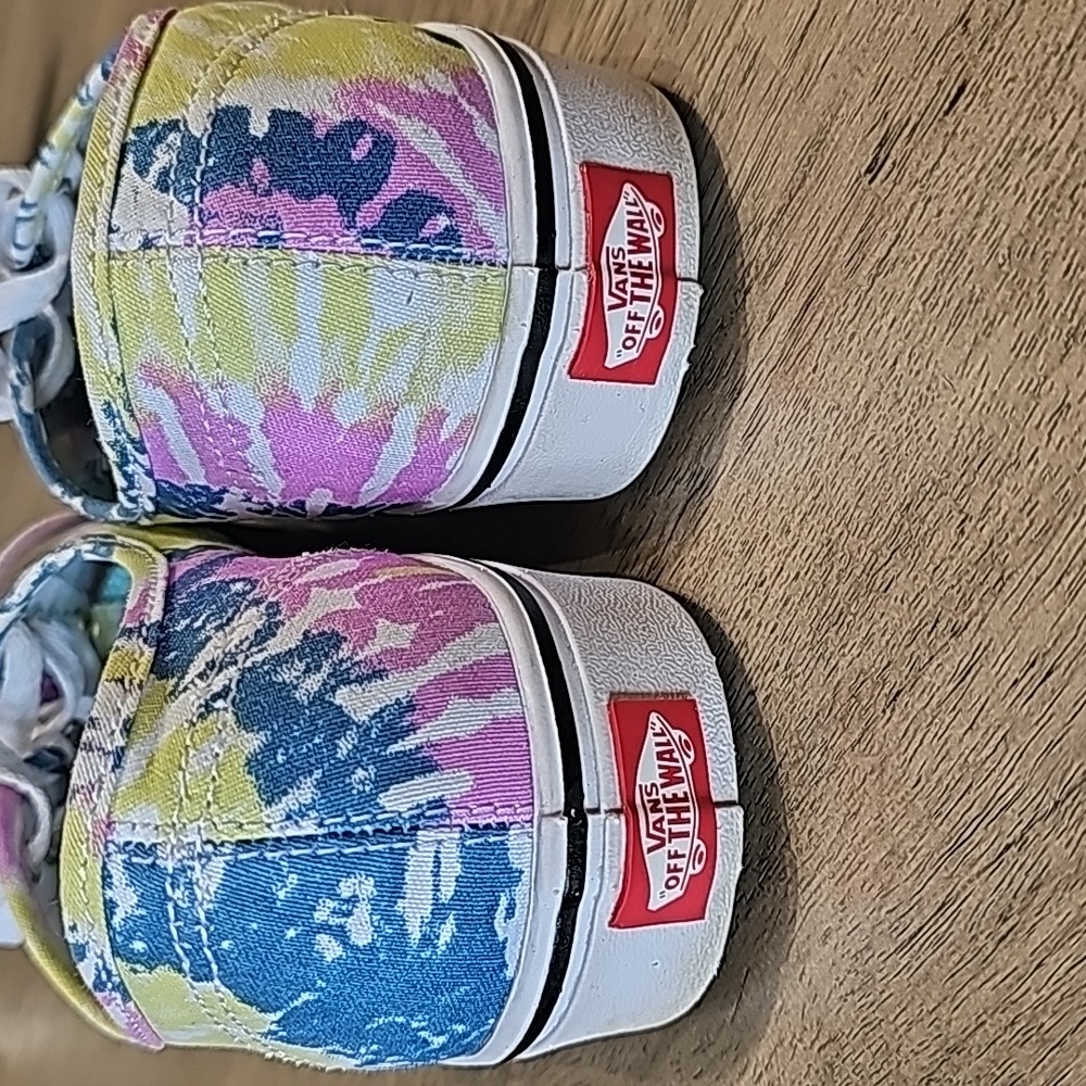 Vans Unisex tie dye sneakers womans size 8.5 or mens 7 - Picture 3 of 11